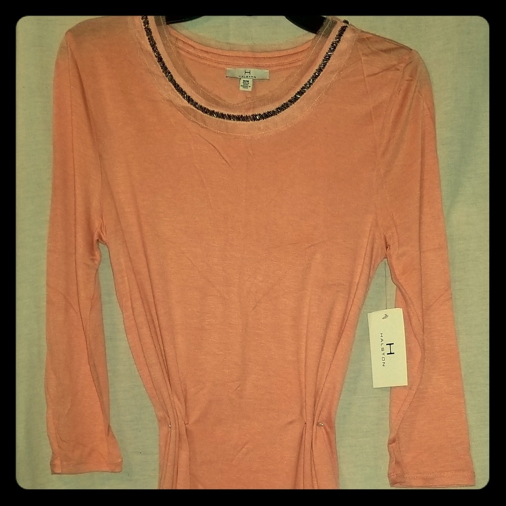 Halston Heritage Coral Blouse